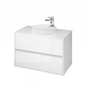 Mobilier cu blat pentru lavoar Cersanit Crea 80 cm, alb - Img 2