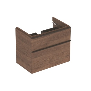 MOBILIER PENTRU LAVOAR SMYLE SQUARE CU DOUA SERTARE 73.4X47 NUC AMERICAN HICKORY - Img 5