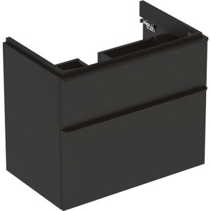 MOBILIER PENTRU LAVOAR SMYLE SQUARE CU DOUA SERTARE 73.4X61.7 LAVA MAT