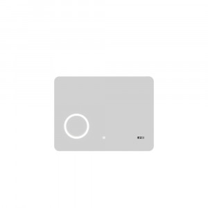 Oglinda cu iluminare LED Savini Due SPR204, buton touch, ceas, lupa, 80X60 cm - Img 2