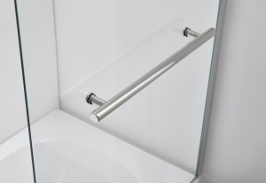Paravan cada cu portprosop Belform Nanoglass 80x140 cm, sticla 6 mm, profil crom - Img 4