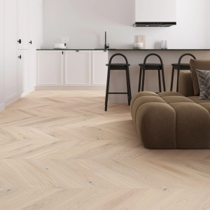 Parchet stratificat Barlinek Classico Line Stejar Trivor Chevron, 14 mm - Img 2