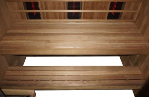 Sauna mixta, finlandeza si infrarosu Sanotechnik Kotka, 4-5 persoane, 150x200x190cm - Img 6