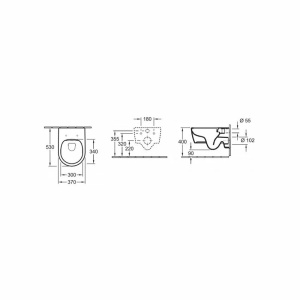 Set vas wc suspendat Villeroy&Boch Avento Direct Flush cu capac slim soft close - Img 3
