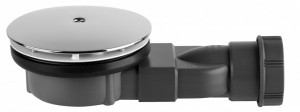 Sifon cadita de dus Radaway-Wirquin R400 Slim Ø90 mm, capac cromat