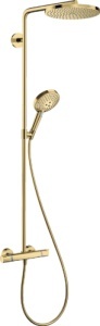 SISTEM DUS RAINDANCE SELECT S 240 1JET P TERMOSTATIC, POLISHED GOLD OPTIC - Img 3
