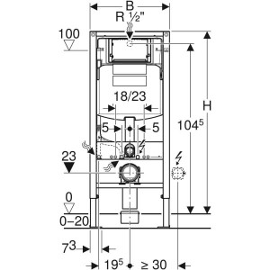 SISTEM INSTALARE PENTRU VAS WC DUOFIX 112 CM UP320 CAL. I - Img 2