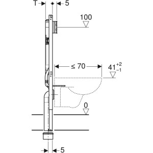 SISTEM INSTALARE PENTRU VAS WC DUOFIX 114 CM , 8 CM GROSIME PENTRU CLAPETE SIGMA - Img 3