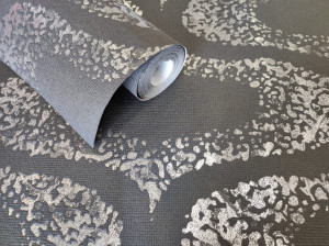 Tapet vinil Novamur Marburg 6560-10, lavabil, patina argintie, 10,05x0,53 m