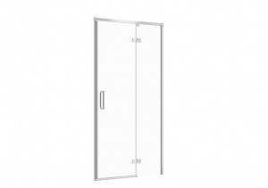 Usa de dus pivotanta Cersanit Larga 100 cm, profil crom, dreapta