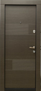 Usa metalica apartament BC106, stanga, frasin grafit, 86x202 cm