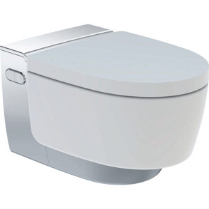 Vas wc suspendat cu functie de bideu Geberit AquaClean Mera Classic, capac soft close, alb