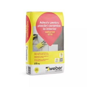 Adeziv gresie si faianta Weber ST10, gri, 25 kg