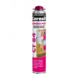 Adeziv polistiren si vata minerala Ceresit CT84 Express Plus pentru pistol 850ML