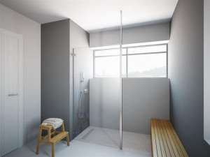 Bară telescopică de susținere verticala Radaway, pentru cabine tip Walk-In - Img 3