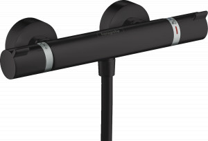Baterie dus termostatica Hansgrohe ECOSTAT COMFORT, negru mat - Img 1