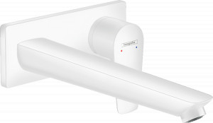 Baterie incastrata lavoar Hansgrohe Talis E, alb mat