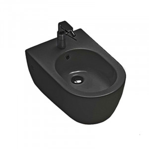 Bideu suspendat Hatria Fusion, 54x34 cm, negru-mat
