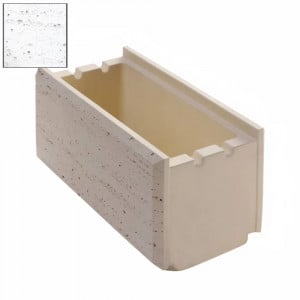 Boltar din beton pentru gard Star Stone Traverstone Block 40x20x20 cm, white