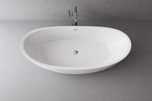 Cada baie freestanding ovala Foglia Maralis, compozit, 167x81 cm - Img 3
