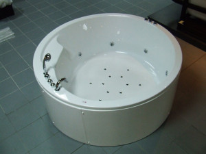 Cada baie hidromasaj Hidro Air Belform Luna, acril, Ø 160 cm - Img 3