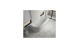Cada freestanding BALI riflata, dreapta, acril, 170x80x56 cm - Img 4