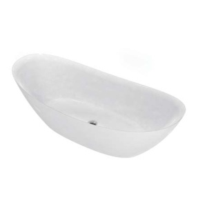 Cada freestanding Florida Maia Slim, acril, 167.6x73 cm, alb - Img 2