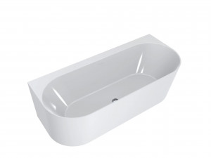 Cada freestanding Miraggio Bali, compozit, 170x75 cm alb lucios