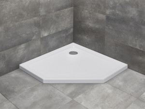 Cadita dus pentagonala Radaway Doros PT acril 80x80x5 cm