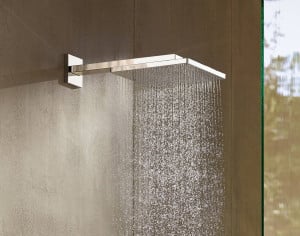 CAP DUS RAINDANCE E 300 AIR 1 JET, 300X300MM, CU PRINDERE PE PERETE CU BRAT 390MM, MATT BLACK - Img 5