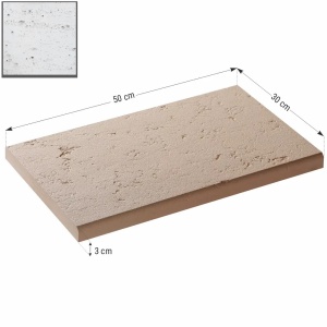 Capac interval gard Star Stone Roma Clasic, 50x30x3 cm, silver - Img 2