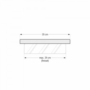 Capac interval gard Star Stone Roma Clasic, 50x35x3 cm, smoke - Img 2