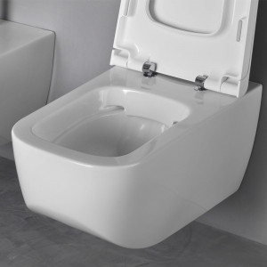 Capac wc Hatria Next, soft - close, demontare rapida, alb - Img 2