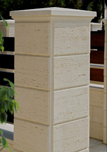 Capitel capac stalp gard Star Stone 55x55(50x50/53x53)x5 cm, smoke - Img 4