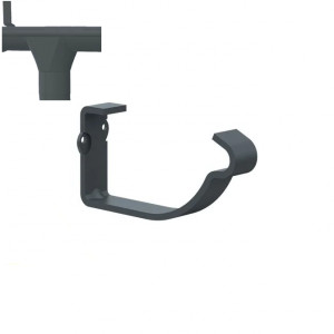 Carlig combi jgheab pentru sistem pluvial Metigla, metalic, D 125 mm, gri antracit (RAL 7016)