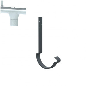 Carlig jgheab pentru sistem pluvial Metigla, metalic, D 125 mm, aluzinc