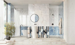 Decor Tubadzin Vero geo GLOSS 32.8x89.8 cm - Img 2