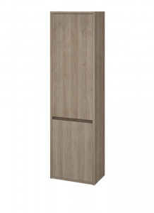 Dulap coloana Cersanit Crea, mdf, cu usi, 140x40x25 cm, stejar