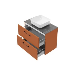 Dulap suspendat pentru lavoar Defra MO-RE 80 cm, bodega - Img 2
