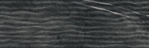 Faianta Kai Ceramics Nero Waves Black 24.4x74.4 cm - Img 2