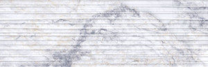Faianta Kai Gioia Lines 24.4x74.4 cm, white - Img 1