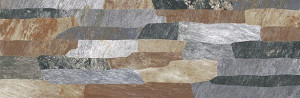 Gresie fatada TAU Ceramica Rivera Graphite mata 17x52 cm