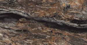 Gresie Fossil Nero High gloss 80x160 cm - Img 2