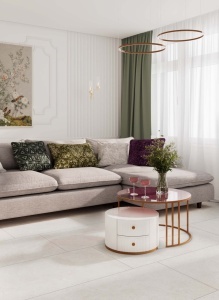 Gresie interior/exterior Kai Ceramics, Artstone Ivory, 60x120 R - Img 3