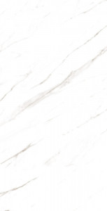 Gresie portelanata, rectificata, Super Statuario 60x120 cm, High glossy - Img 1