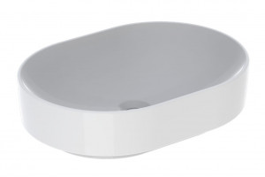 LAVOAR PE BLAT GEBERIT VARIFORM ELIPTIC 55X40, FARA PREAPLIN, ALB