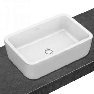 Lavoar pe blat Villeroy&Boch Architectura, dreptunghiular, 60x40x17 cm, alb - Img 5