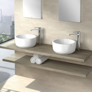 Lavoar pe blat Villeroy&Boch Architectura, rotund, 40x40x17 cm, alb - Img 4