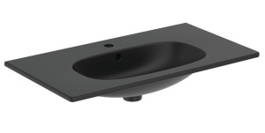 LAVOAR TESI 80 CM PENTRU MONTAJ PE MOBILIER, SILK BLACK