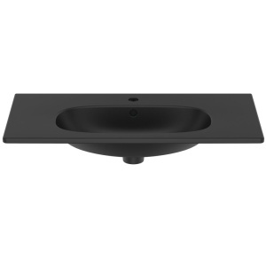 LAVOAR TESI 80 CM PENTRU MONTAJ PE MOBILIER, SILK BLACK - Img 2